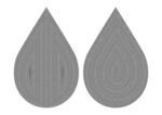 水滴形状折光底纹
