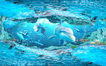 海底世界冰山壁画电视背景墙