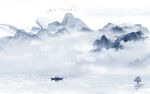 大气山水高清背景 tif分层