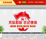 不忘初心牢记使命文化墙