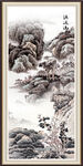 竖版山水画