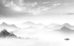 中式山水客厅背景 tif分层