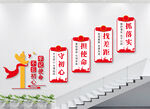 不忘初心牢记使命党建楼梯文化墙