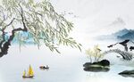 新中式电视背景墙