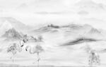 客厅最新灰色山水 TIF分层