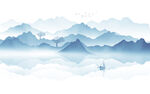 水墨山水画