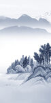 高端玄关山水图 TIF分层 