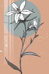 百合花装饰画