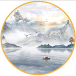 水墨山水画 