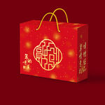 年的味道年货年味礼盒平面展开图