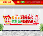 百年大计教育为本文化墙