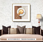 现代简约咖啡元素餐厅装饰画