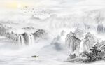 新中式电视背景墙