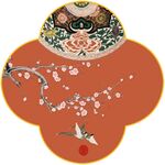 新中式玉兰工笔花鸟背景墙装饰画