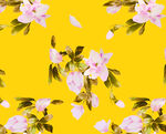 黄底花