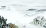 国画客厅新山水画 TIF分层