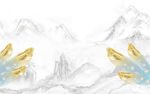高清客厅新山水画 TIF分层