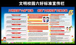 文明校园六好标准宣传栏