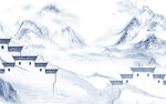 最新电视背景山水 TIF分层
