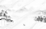 江南 现代客厅山水 TIF分层
