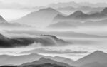 新中式灰色客厅山水 TIF分层