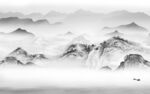 灰色意境山水 TIF分层