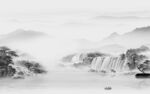 新款 山水灰色背景 tif分层