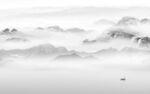 新款灰色背景山水 TIF分层