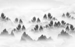 中式灰色客厅山水 TIF分层