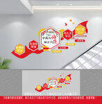 四好老师楼梯文化墙