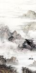 国画玄关画背景 TIF分层图
