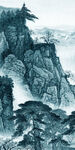 简约晶瓷玄关山水 tif分层