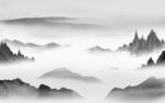 最新灰色爆款山水 分层TIF