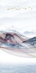 线条玄关背景墙画 TiF分层