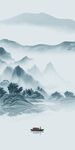 新中式玄关无框画 TiF分层 