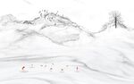 爵士白电视背景 文件分层画 