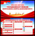 党史学习教育总结宣传图