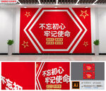 不忘初心牢记使命文化墙