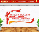 四铁精神文化墙