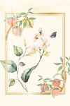 桃花装饰画