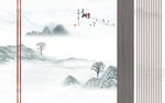 晶瓷画抽象电视背景墙