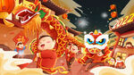 虎年插画新年吉祥海报
