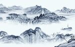 最新电视山水画 tif分层图