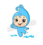 踏浪水精灵浪花