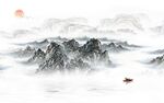 新款高端山水画 TIF分层图