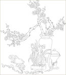 梅花博古图