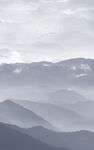 水墨山