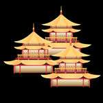 国潮中国风建筑元素