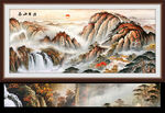 国画泰山风光