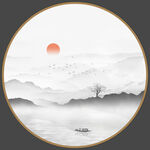 水墨山水画